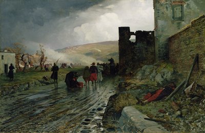 Gefangenentransport nach der Eroberung von Metz 1870, 1872 von Louis Kolitz